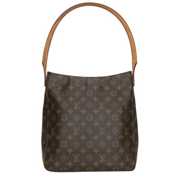 LOUIS VUITTON Authentic Brown Monogram Leather Looping GM Shoulder Bag - Picture 11 of 11